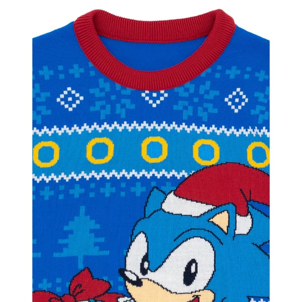 Sonic The Hedgehog Mens Christmas Jumper