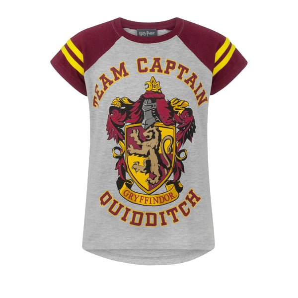 Harry Potter Tyttöjen huispausjoukkueen kapteeni lyhythihainen T-paita