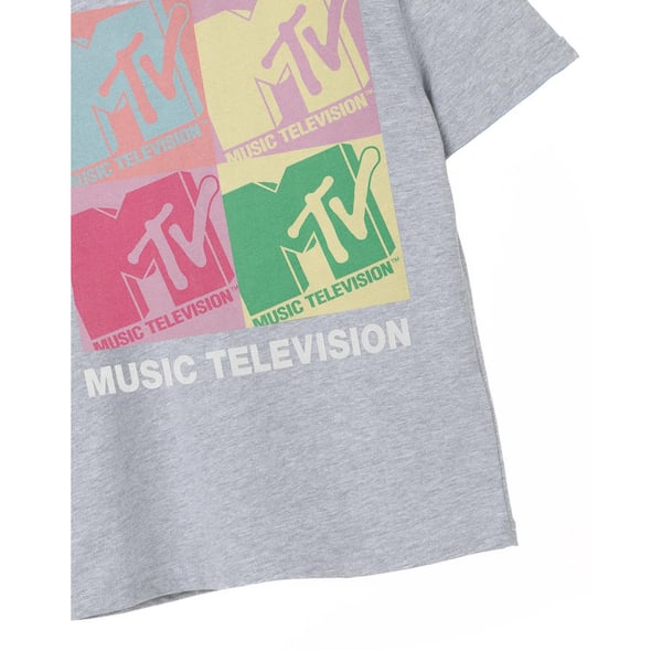 MTV Girls Colour Block Marl T-Shirt