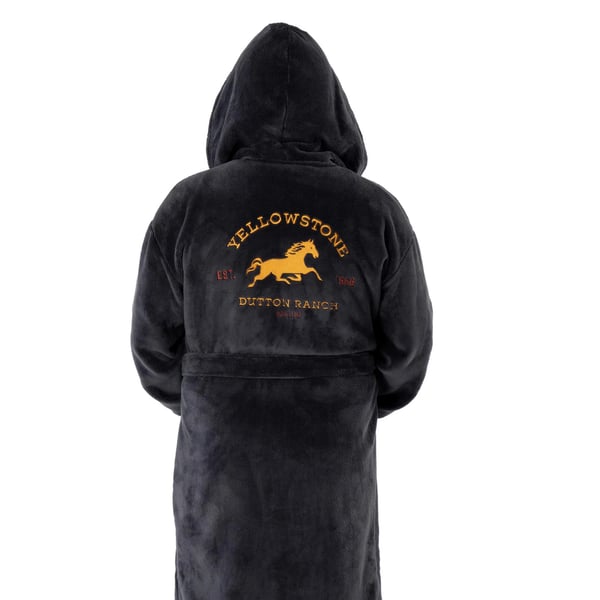 Yellowstone Mens Dutton Ranch Hooded Robe