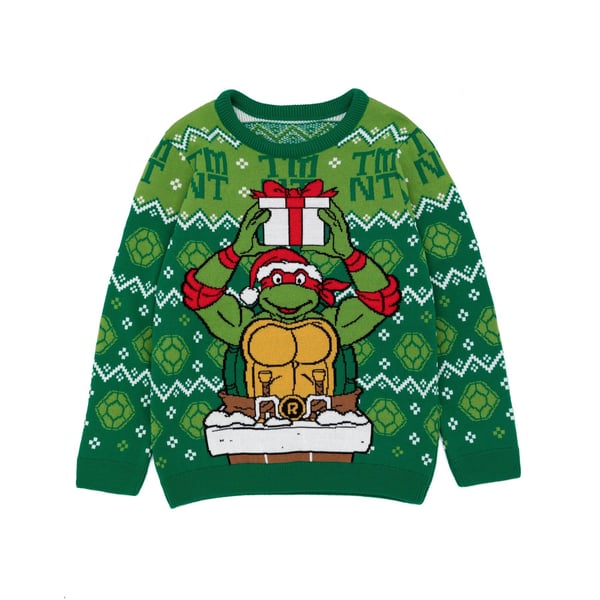 Teenage Mutant Ninja Turtles Boys Knitted Christmas Jumper