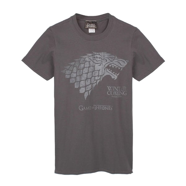 Game of Thrones Herr T-shirt \"Winter Is Coming Direwolf\"