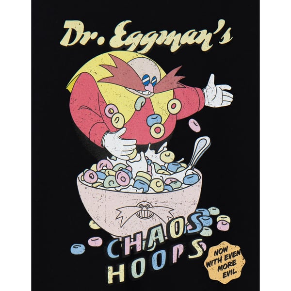 Sonic The Hedgehog Mens Chaos Hoops T-Shirt