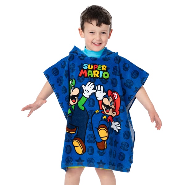 Super Mario Childrens/Kids Hooded Towel