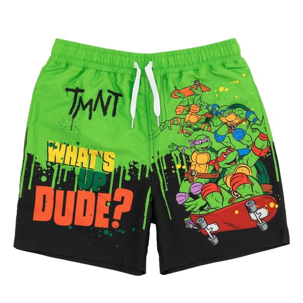 Teenage Mutant Ninja Turtles Boys Whats Up Dude Swim Shorts Teenage Mutant Ninja Turtles Boys Whats Up Dude Swim Shorts