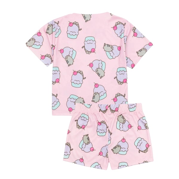 Pusheen Flickor Katt Kort Pyjamas Set (2-pack)