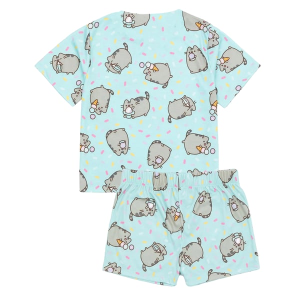Pusheen Flickor Katt Kort Pyjamas Set (2-pack)