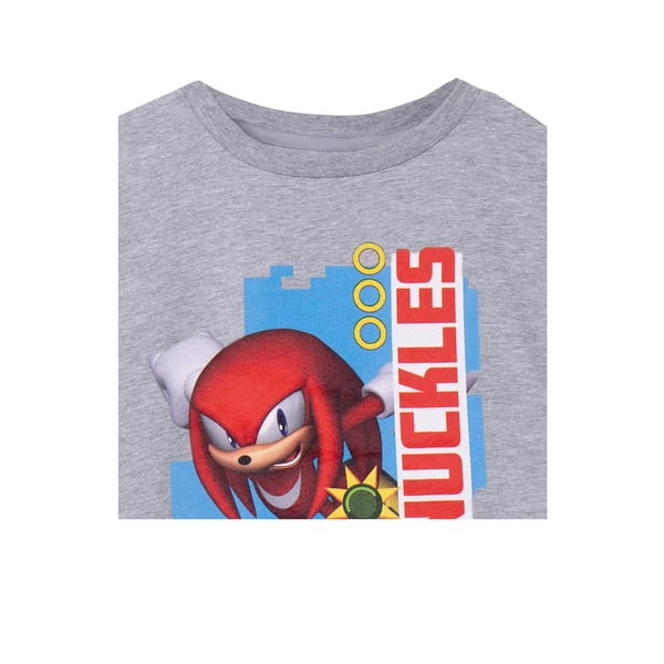 Sonic The Hedgehog Lasten/Nuorten Knuckles lyhythihainen T-paita