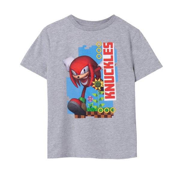 Sonic The Hedgehog Childrens/Kids Knuckles Short-Sleeved T-Shirt
