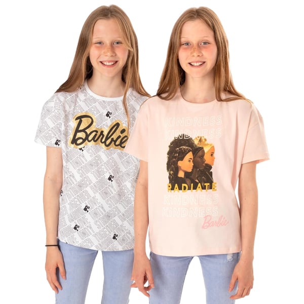 Barbie Girls Kindness Stronger Together Unity And Love T-Shirt (Pack of 2)