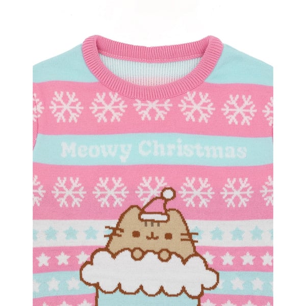 Pusheen Girls Knitted Christmas Sweatshirt