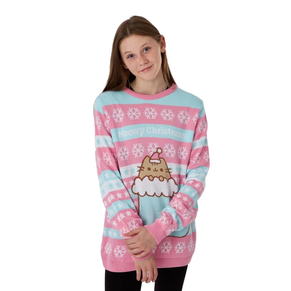 Pusheen Girls Knitted Christmas Sweatshirt