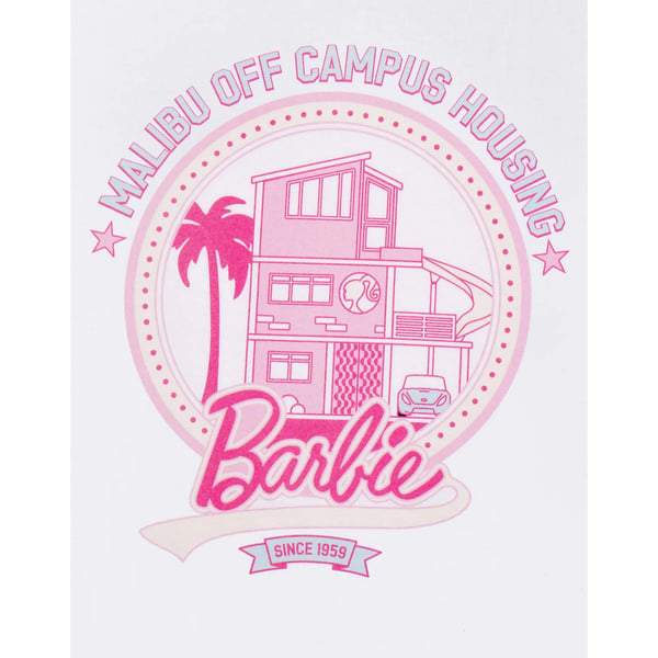 Barbie Womens/Ladies Malibu Off Campus Housing Short-Sleeved T-Shirt
