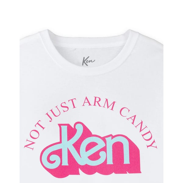 Barbie Mens Not Just Arm Candy Ken Retro Short-Sleeved T-Shirt