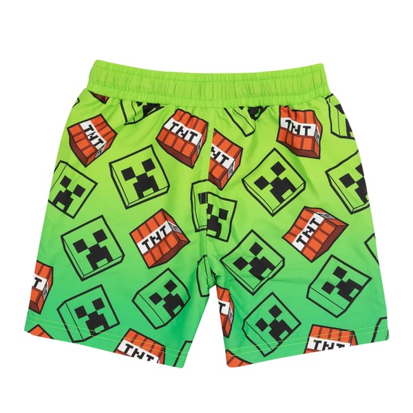 Minecraft Boys Creeper Swim Shorts