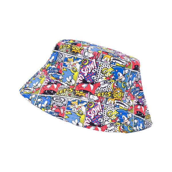 Sonic The Hedgehog Unisex Adult Comic Bucket Hat