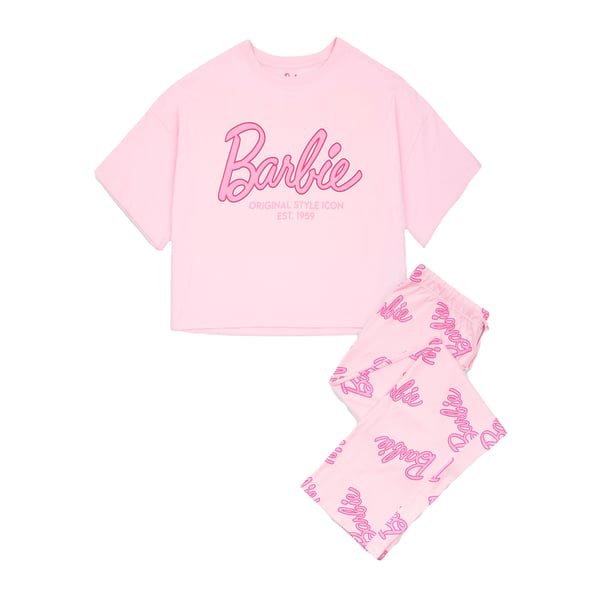 Barbie Womens/Ladies Logo Pyjama Set