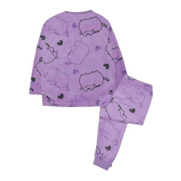 Pusheen tyttöjen kokopainettu pitkä pyjamasetti