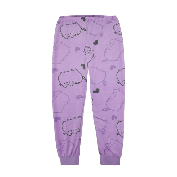 Pusheen tyttöjen kokopainettu pitkä pyjamasetti