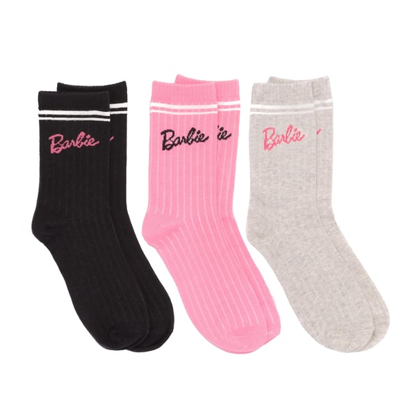 Barbie Womens/Ladies Socks (Pack of 3)