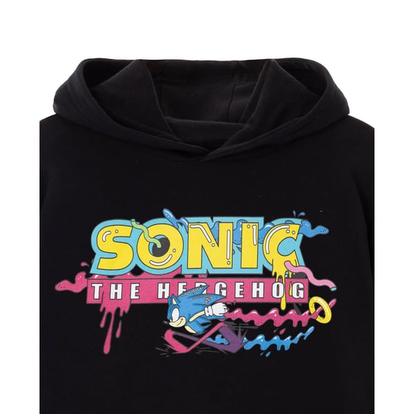 Sonic The Hedgehog Mens Psychedelic Logo Hoodie