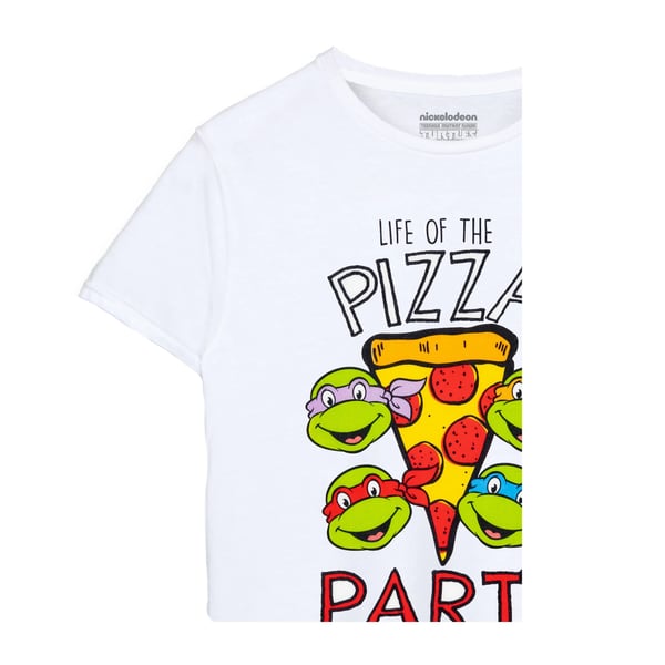 Teenage Mutant Ninja Turtles Boys Life Of The Pizza Party T-Shirt