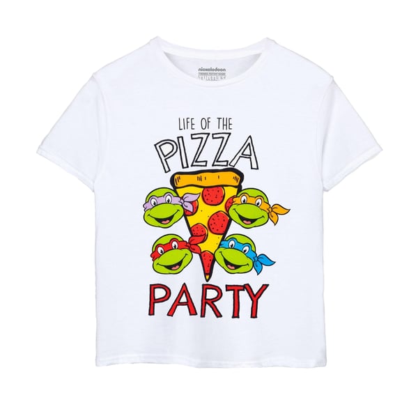 Teenage Mutant Ninja Turtles Boys Life Of The Pizza Party T-Shirt