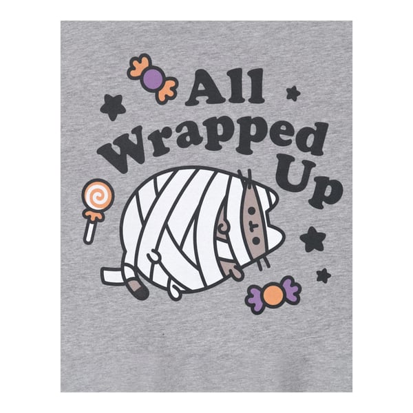 Pusheen Womens/Ladies All Wrapped Up Halloween T-Shirt