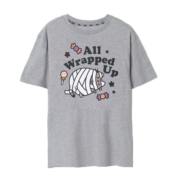 Pusheen Womens/Ladies All Wrapped Up Halloween T-Shirt