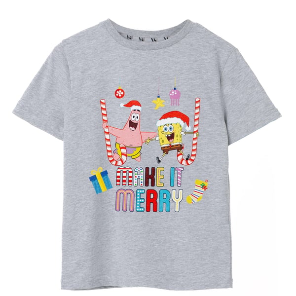 SpongeBob SquarePants Boys Make It Merry Christmas T-Shirt