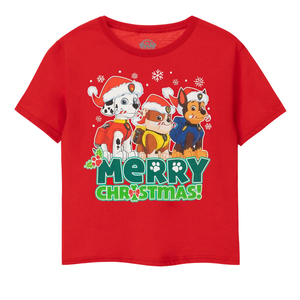Paw Patrol Boys Merry Christmas T-Shirt