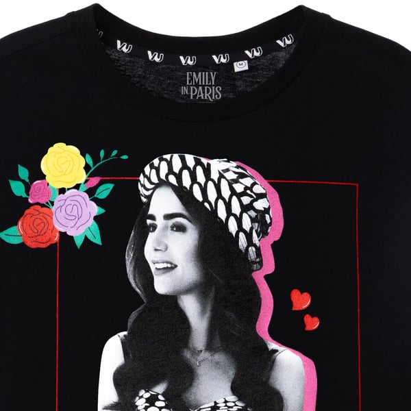 Emily In Paris Womens/Ladies Floral Short-Sleeved T-Shirt