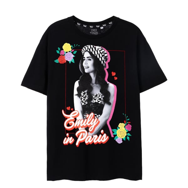 Emily In Paris Womens/Ladies Floral Short-Sleeved T-Shirt