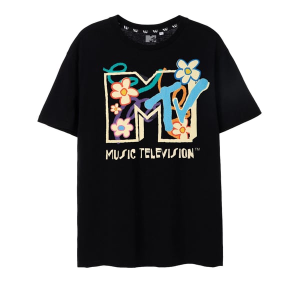 MTV Unisex Vuxen Blommor T-Shirt