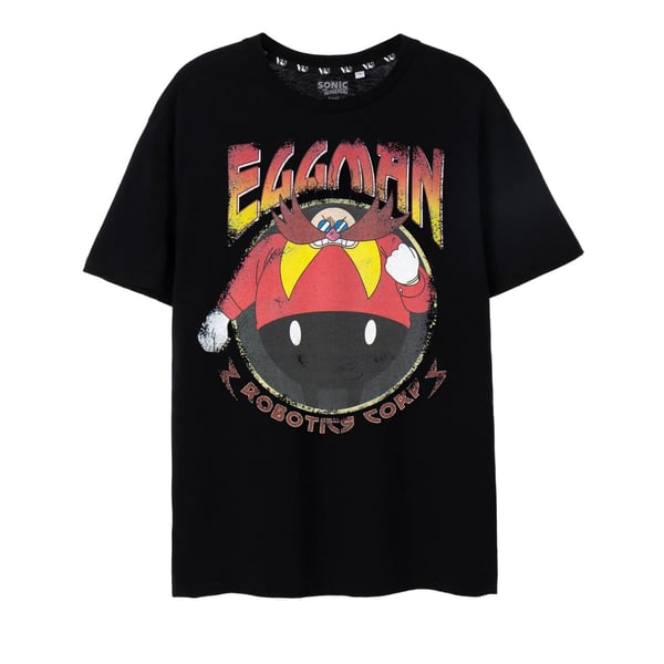 Sonic The Hedgehog Mens Doctor Eggman Short-Sleeved T-Shirt