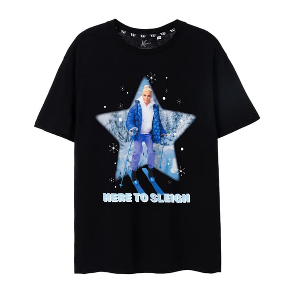 Barbie Mens Here To Sleigh Ken T-Shirt