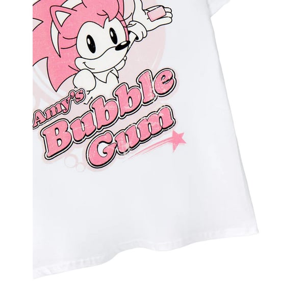 Sonic The Hedgehog Womens/Ladies Amy´s Bubblegum Short-Sleeved T-Shirt