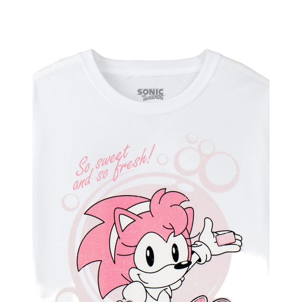 Sonic The Hedgehog Womens/Ladies Amy´s Bubblegum Short-Sleeved T-Shirt