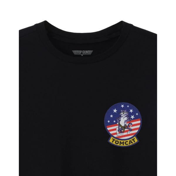 Top Gun Mens Tomcat American Flag Classic T-Shirt