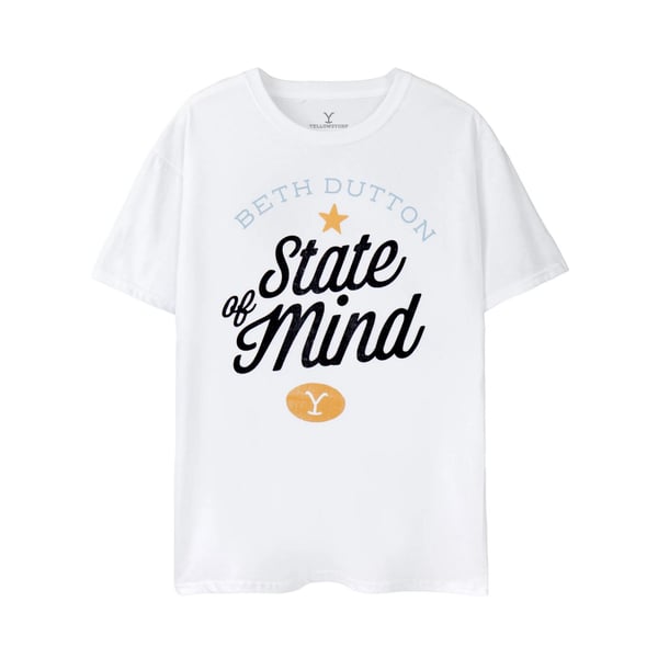 Yellowstone Naisten Beth Dutton State Of Mind T-paita