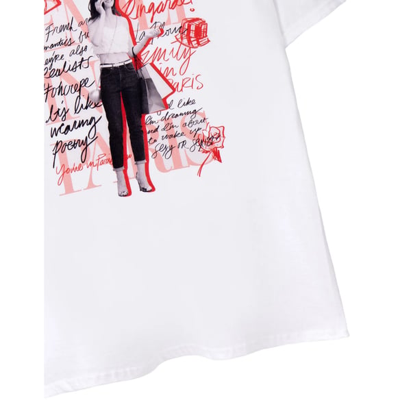 Emily In Paris Womens/Ladies Mono Typography Short-Sleeved T-Shirt