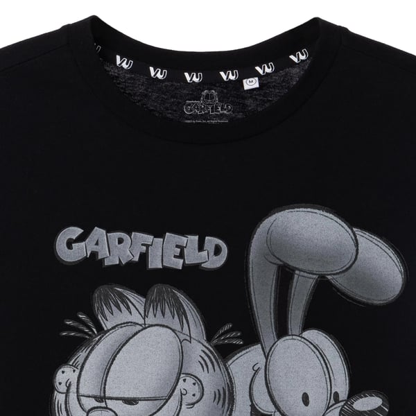 Garfield Mens Greyscale Short-Sleeved T-Shirt