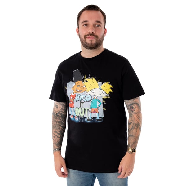 Hey Arnold! Mens Bro It Out Short-Sleeved T-Shirt