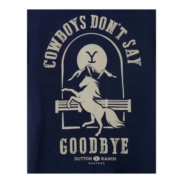 Yellowstone Mens Cowboys Don´t Say Goodbye T-Shirt