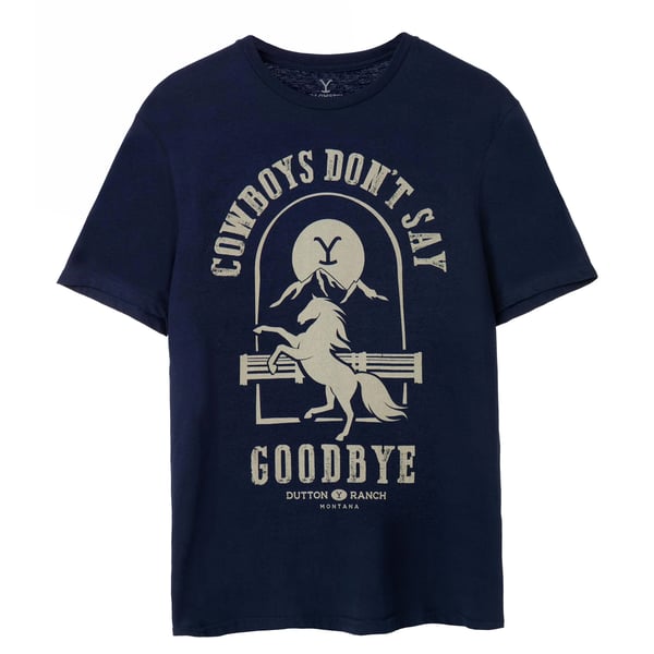 Yellowstone Mens Cowboys Don´t Say Goodbye T-Shirt