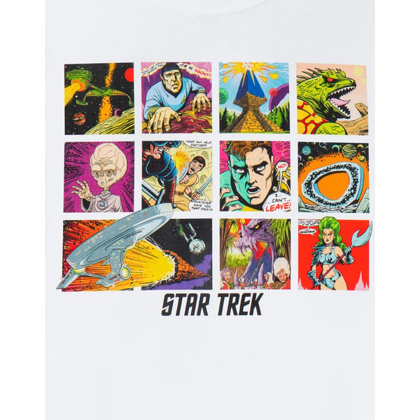 Star Trek Mens Comic Strip Short-Sleeved T-Shirt