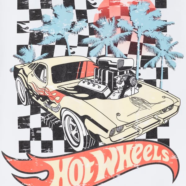 Hot Wheels T-shirt med solnedgang for mænd