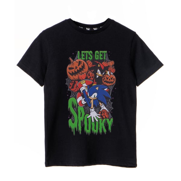Sonic The Hedgehog Poikien Let´s Get Spooky T-paita