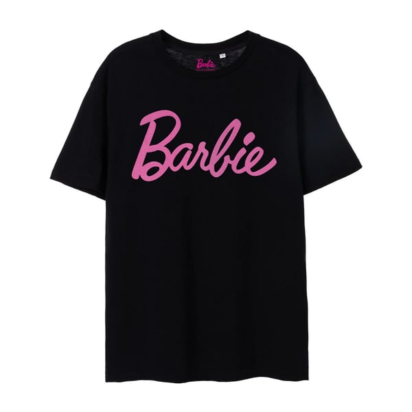 Barbie Naisten/Naisten Klassinen Logo Lyhythihainen T-paita
