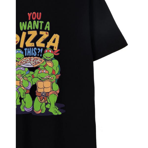 Teenage Mutant Ninja Turtles Mens You Want A Pizza This T-Shirt